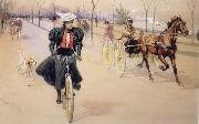 Thure de Thulstrup Depicts the Latest modes of Transportaion oil painting